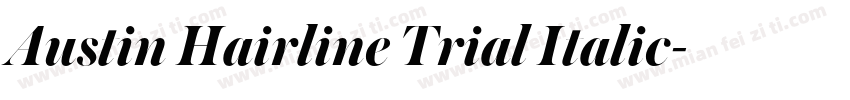 Austin Hairline Trial Italic字体转换